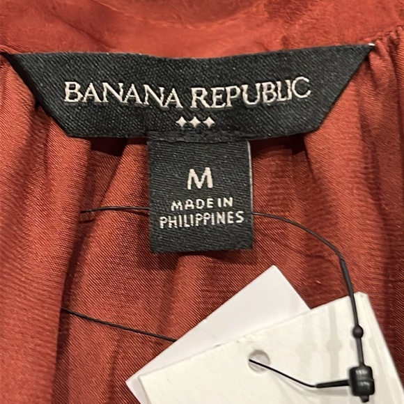 Banana Republic Volume Long Sleeve Blouse Button Women Size M New - Picture 5 of 8